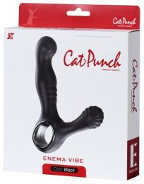 JAPANTOYZ CatPunch E ENEMA VIBE Black High Quality and Low Price Vibrator Japanese Massager