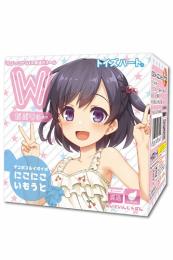 ToysHeart "W Imouto" Smiling Lady Motif Small Size Onahole/ Japanese Masturbator