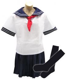 A-ONE Japanese Sailor Suit Costume Set for Otokonoko Guys