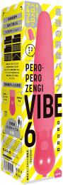 PPP "PERO-PERO ZENGI VIBE 6" pink Vibrator Japanese Massager