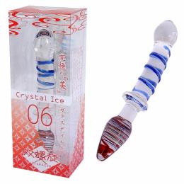 merci "Crystal Ice 06_SOURASEN" Japanese Glass Anal Plug Both Sides Dildo