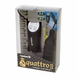 ToysHeart "Quattro II MatteBlack" 4 Step Speed and Powerful Vibrator Japanese Massager