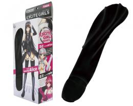 A-ONE "EXCITEGIRLS No.1 Alice Black" Cute Shaped Vibrator Japanese Massager